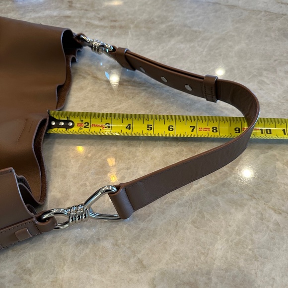 All Saints Brown Leather Tote Bag - Picture 8 of 15